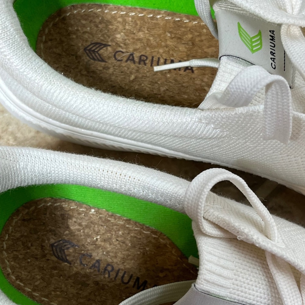 Cariuma IBI Low Off White Bamboo Knit Sneakers Women 8.5 Men 7 - Picture 7 of 10